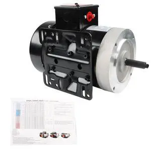 Universal 1/2 HP Air Compressor Motor Single Phase TEFC 60HZ 56C Frame 1725RPM Black Universal 1/2 HP Air Compressor Motor Single Phase TEFC 60HZ 56C Frame 1725RPM Black
