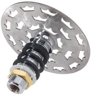 16-144 Royal Series Glass Rinser, 4-1/2" Dia. x 4-1/4"H, Perforated Grid, 1/2" NPS with 3/8" Adapter, Stainless Steel Construction, NSF, ETLus 16-144 Royal Series Glass Rinser, 4-1/2" Dia. x 4-1/4"H, Perforated Grid, 1/2" NPS with 3/8" Adapter, Stainless Steel Construction, NSF, ETLus