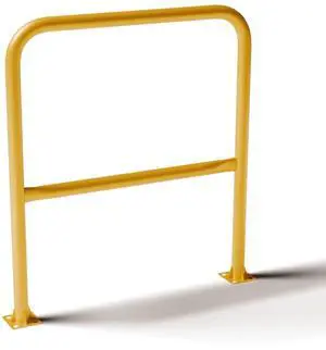 Yellow OSHA Safety Railing (36" L x 42" H) - Industrial Guardrail - Meets OSHA Requirements - Fall Protection Handrail - Warehouse, Construction, Rooftop (1, Yellow) Yellow OSHA Safety Railing (36" L x 42" H) - Industrial Guardrail - Meets OSHA Requirements - Fall Protection Handrail - Warehouse, Construction, Rooftop (1, Yellow)