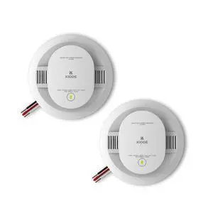 Hardwired Smoke & Carbon Monoxide Detector, AA Battery Backup, Interconnectable, LED Warning Light Indicators, 2 Count (Pack of 1) Hardwired Smoke & Carbon Monoxide Detector, AA Battery Backup, Interconnectable, LED Warning Light Indicators, 2 Count (Pack of 1)