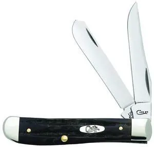 XX WR Pocket Knife Jigged Buffalo Horn Mini Trapper Item #65016 - (Bh207 SS) - Length Closed: 3 1/2 Inches XX WR Pocket Knife Jigged Buffalo Horn Mini Trapper Item #65016 - (Bh207 SS) - Length Closed: 3 1/2 Inches