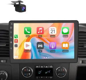 10.1" Android 13 Car Stereo for Chevy Silverado 2007-2013 Tahoe GMC Sierra Yukon, Wireless CarPlay & Android Auto, HD Touchscreen, Backup Camera, WiFi, GPS, SWC - 2GB+64GB 10.1" Android 13 Car Stereo for Chevy Silverado 2007-2013 Tahoe GMC Sierra Yukon, Wireless CarPlay & Android Auto, HD Touchscreen, Backup Camera, WiFi, GPS, SWC - 2GB+64GB