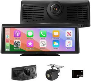 8.1" Portable Wireless Carplay Car Stereo, Apple CarPlay & Android Auto, 2K Built-in Dash Cam, 1080P Backup Camera, Plug & Play Touchscreen with Offline GPS Navigation, Bluetooth 5.2 for Truck SUV RV 8.1" Portable Wireless Carplay Car Stereo, Apple CarPlay & Android Auto, 2K Built-in Dash Cam, 1080P Backup Camera, Plug & Play Touchscreen with Offline GPS Navigation, Bluetooth 5.2 for Truck SUV RV