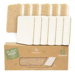12 Pack Kitchen Sponges, Plant-Based Dish Sponges, Non-Scratch Sisal Hemp Scouring Pads for Dishes, Countertops, Bathtubs, and Tiles 12 Pack Kitchen Sponges, Plant-Based Dish Sponges, Non-Scratch Sisal Hemp Scouring Pads for Dishes, Countertops, Bathtubs, and Tiles
