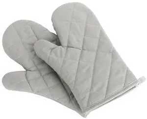 Oven Mitts, Premium Heat Resistant Kitchen Gloves Cotton & Polyester Quilted Oversized Mittens, New Gray Oven Mitts, Premium Heat Resistant Kitchen Gloves Cotton & Polyester Quilted Oversized Mittens, New Gray