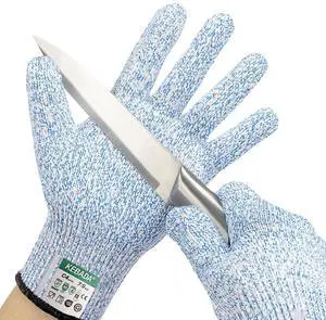 Cut Resistant Gloves, Food Grade Cut Proof Gloves for Kitchen, ANSI A4 Safety Protection, Ideal for Chef's Work, X-Large Cut Resistant Gloves, Food Grade Cut Proof Gloves for Kitchen, ANSI A4 Safety Protection, Ideal for Chef's Work, X-Large