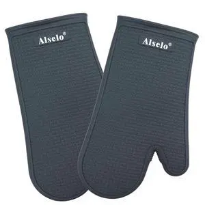Oven Mitts Heat Resistant Silicone Kitchen Gloves for 550 Degrees with Waterproof and Non-Silp, Set of 2 Oven Gloves for Baking Cooking Barbecue Microwave Machine Washable (Grey, 2) Oven Mitts Heat Resistant Silicone Kitchen Gloves for 550 Degrees with Waterproof and Non-Silp, Set of 2 Oven Gloves for Baking Cooking Barbecue Microwave Machine Washable (Grey, 2)