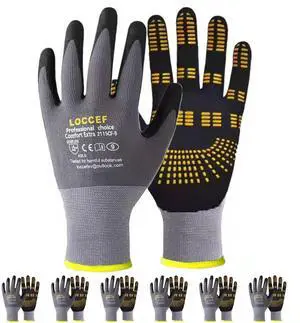 Endurance Knit Work Gloves MicroFoam Nitrile Coated-6 Pairs,Tacky Dot Grip, Multi Purpose,Micro-Foam Gloves(11-XXL) Endurance Knit Work Gloves MicroFoam Nitrile Coated-6 Pairs,Tacky Dot Grip, Multi Purpose,Micro-Foam Gloves(11-XXL)