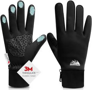 Winter Gloves for Women & Men, 3M Thermal Insulation, Lycra Fabric, Touchscreen, Anti-Slip, Black, XL Winter Gloves for Women & Men, 3M Thermal Insulation, Lycra Fabric, Touchscreen, Anti-Slip, Black, XL