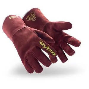 Welding Heat Resistant Safety Work Gloves with HeatHide Leather | HeatArmor 5051 | Medium Welding Heat Resistant Safety Work Gloves with HeatHide Leather | HeatArmor 5051 | Medium