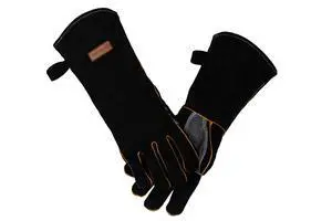 Extreme Heat & Fire Resistant Gloves Leather with Kevlar Stitching,Mitts Perfect for Fireplace, Stove, Oven, Grill, Welding, BBQ, Mig, Pot Holder, Animal Handling 16in up to 932 °F Extreme Heat & Fire Resistant Gloves Leather with Kevlar Stitching,Mitts Perfect for Fireplace, Stove, Oven, Grill, Welding, BBQ, Mig, Pot Holder, Animal Handling 16in up to 932 °F