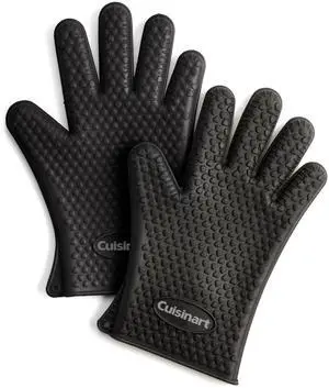 Heat Resistant Silicone Grilling Gloves for Indoor and Outdoor Cooking, Grilling, One Size Heat Resistant Silicone Grilling Gloves for Indoor and Outdoor Cooking, Grilling, One Size