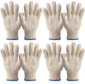 4 Pairs Oven Heat Resistant Gloves for Cooking Grilling BBQ Baking Mitts Thick Kitchen Gloves Temperature up to 480 Degrees 4 Pairs Oven Heat Resistant Gloves for Cooking Grilling BBQ Baking Mitts Thick Kitchen Gloves Temperature up to 480 Degrees