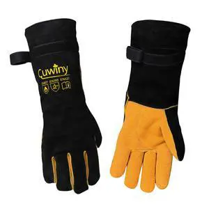 Welding Gloves, 1112°F Heat/Fire Resistant/Leather Forge Gloves, with Kevlar Stitching String, 16 inches Extra Long Sleeve and Fireproof Hook and Loop Tape,fit for Mig/Tig Welding Gloves, 1112°F Heat/Fire Resistant/Leather Forge Gloves, with Kevlar Stitching String, 16 inches Extra Long Sleeve and Fireproof Hook and Loop Tape,fit for Mig/Tig