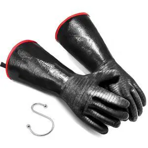 BBQ Gloves - 1472°F Thicken Heat Resistant Gloves w/S-Hook 14 in Kitchen Oven Mitts Waterproof Grill Gloves Oil Resistant Grilling Gloves Cooking Gloves for Turkey Fryer/Baking/Oven/Smoker BBQ Gloves - 1472°F Thicken Heat Resistant Gloves w/S-Hook 14 in Kitchen Oven Mitts Waterproof Grill Gloves Oil Resistant Grilling Gloves Cooking Gloves for Turkey Fryer/Baking/Oven/Smoker