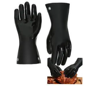 Insulated BBQ Gloves Heat Resistant/No Stiff for Grill/Cooking/Pit,Grilling Gloves,Meat Gloves,Smoker Accessories Insulated BBQ Gloves Heat Resistant/No Stiff for Grill/Cooking/Pit,Grilling Gloves,Meat Gloves,Smoker Accessories