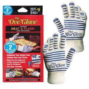 Superior Heat & Flame Hand Protection - Pack of 2 Oven Mitts Superior Heat & Flame Hand Protection - Pack of 2 Oven Mitts