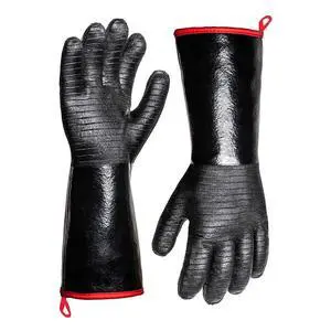 932°F Extreme Heat Resistant Gloves for Grill BBQ,Waterproof Long Sleeve Pit Grill Gloves for Fryer, Baking, Oven,Smoker,Fireproof, Oil Resistant Neoprene Coating14-Inch 932°F Extreme Heat Resistant Gloves for Grill BBQ,Waterproof Long Sleeve Pit Grill Gloves for Fryer, Baking, Oven,Smoker,Fireproof, Oil Resistant Neoprene Coating14-Inch