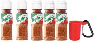 Portable 0.35oz Tajín Seasoning Bottle | On-the-Go Chili-Lime Flavor Enhancer Silicone Keychain Holder with Carabiner | Mini Travel Spice Kit (5 Pack) Portable 0.35oz Tajín Seasoning Bottle | On-the-Go Chili-Lime Flavor Enhancer Silicone Keychain Holder with Carabiner | Mini Travel Spice Kit (5 Pack)