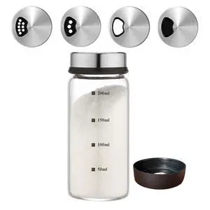 7 oz Salt Pepper Shakers with 3 Adjustable Outlet Holes 7 oz Salt Pepper Shakers with 3 Adjustable Outlet Holes