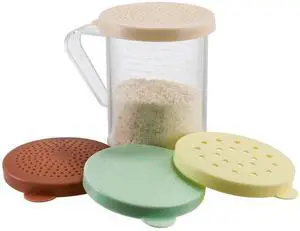 Dredge with snap on Lids, Clear Dredge with snap on Lids, Clear