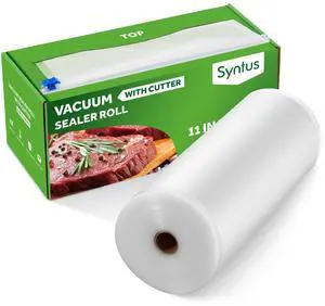 11" x 150' Food Vacuum Seal Roll Keeper with Cutter Dispenser, Commercial Grade Vacuum Sealer Bag Rolls, BPA Free Food Vac Bags, Ideal for Storage, Meal Prep and Sous Vide 11" x 150' Food Vacuum Seal Roll Keeper with Cutter Dispenser, Commercial Grade Vacuum Sealer Bag Rolls, BPA Free Food Vac Bags, Ideal for Storage, Meal Prep and Sous Vide