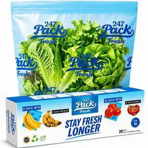 Reusable Produce Bags Size M 10 x 12 in, 1 Gallon 20 Pack Green Bags for Fruits and Vegetables, Food Storage Bags With Zipper, Helps Keep Produce Fresh, Kitchen Pantry Meal Prep Reusable Produce Bags Size M 10 x 12 in, 1 Gallon 20 Pack Green Bags for Fruits and Vegetables, Food Storage Bags With Zipper, Helps Keep Produce Fresh, Kitchen Pantry Meal Prep