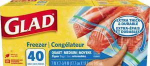 Freezer Zipper Quart, 40 Count Freezer Zipper Quart, 40 Count