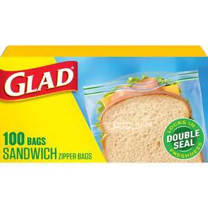 Food Storage Plastic Bags, Sandwich, 100 Count (Package May Vary) Food Storage Plastic Bags, Sandwich, 100 Count (Package May Vary)