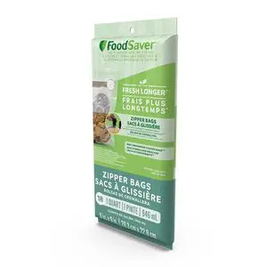 1-Quart BPA-Free Multilayer Construction Vacuum Zipper Bags 1-Quart BPA-Free Multilayer Construction Vacuum Zipper Bags