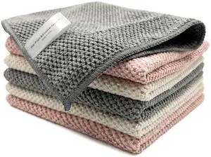 Microfiber Cleaning Cloths 6-Pack, Super Absorbent & Textured Towels for Kitchen, Countertops & Household Cleaning Practical, Not Plush 12x16 Inches Microfiber Cleaning Cloths 6-Pack, Super Absorbent & Textured Towels for Kitchen, Countertops & Household Cleaning Practical, Not Plush 12x16 Inches