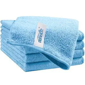 Blue Cleaning Rags 5 Pack, Highly Absorbent Microfiber Cleaning Cloth for Kitchen, Lint Free, Scratch-Free, Reusable Microfiber Towels for House, Window and Glass, Cars, 11.5 X11.5 inch Blue Cleaning Rags 5 Pack, Highly Absorbent Microfiber Cleaning Cloth for Kitchen, Lint Free, Scratch-Free, Reusable Microfiber Towels for House, Window and Glass, Cars, 11.5 X11.5 inch