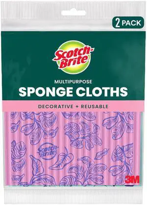 Sponge Cloths, 2 Dish Towels Sponge Cloths, 2 Dish Towels