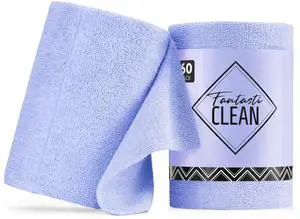 Microfiber Cleaning Cloth Roll -60 Pack, Tear Away Paperless Towels, 8" x 8", Reusable Washable Rags, for House Kitchen, Pet, Office, Indoor Outdoor, Compact and Portable (Light-Purple) Microfiber Cleaning Cloth Roll -60 Pack, Tear Away Paperless Towels, 8" x 8", Reusable Washable Rags, for House Kitchen, Pet, Office, Indoor Outdoor, Compact and Portable (Light-Purple)