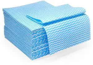 Reusable Cleaning Cloths Dish Paper Towels, Domestic Cleaning Towels, Multipurpose Quick-Dry Rag Dish Cloths Heavy Duty Handy Wipes for Kitchen 25 Count 14.2"X15.7", Blue Reusable Cleaning Cloths Dish Paper Towels, Domestic Cleaning Towels, Multipurpose Quick-Dry Rag Dish Cloths Heavy Duty Handy Wipes for Kitchen 25 Count 14.2"X15.7", Blue