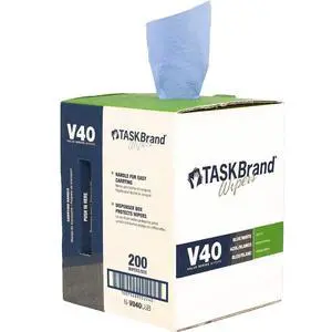Blue V40 Value Series Center Pull Wiper Sheets, All-Purpose Disposable Cleaning Towels, 10 x 11.5 Inches, Roll of 200 Blue V40 Value Series Center Pull Wiper Sheets, All-Purpose Disposable Cleaning Towels, 10 x 11.5 Inches, Roll of 200