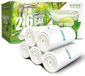 Small Clear Trash Bags 2.6 Gallon Garbage Bags Wastebasket Bin Liners 220 Count Plastic Trash Bags for Bathroom Bedroom Office Garbage Can (220 count) Small Clear Trash Bags 2.6 Gallon Garbage Bags Wastebasket Bin Liners 220 Count Plastic Trash Bags for Bathroom Bedroom Office Garbage Can (220 count)