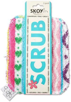 2-pack Reusable, Non-Scratching Dish Scrubber for Kitchen and Household Cleaning, Planet-Friendly, Dishwasher Safe Soft Scrub, Assorted Colors and Designs 2-pack Reusable, Non-Scratching Dish Scrubber for Kitchen and Household Cleaning, Planet-Friendly, Dishwasher Safe Soft Scrub, Assorted Colors and Designs
