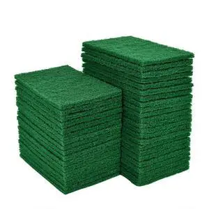 20 PCS Scouring Pad, Dish Scrubber Scouring Pads, 4.5 x 6 inch Green Reusable Household Scrub Pads for Dishes, Kitchen Scrubbers & Metal Grills 20 PCS Scouring Pad, Dish Scrubber Scouring Pads, 4.5 x 6 inch Green Reusable Household Scrub Pads for Dishes, Kitchen Scrubbers & Metal Grills
