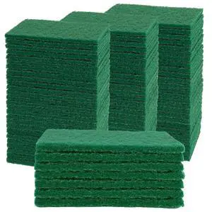 40 Pcs Scouring Pad, Dish Scrubber Scouring Pads,4 x 6 inch Green Reusable Household Scrub Pads for Dishes, Kitchen Scrubbers & Metal Grills 40 Pcs Scouring Pad, Dish Scrubber Scouring Pads,4 x 6 inch Green Reusable Household Scrub Pads for Dishes, Kitchen Scrubbers & Metal Grills
