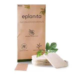 Natural Dishwashing Sponges (Pack of 6), Kitchen Eco Scrub Scourer, Natural Loofah Plant, Biodegradable and Zero Waste Natural Dishwashing Sponges (Pack of 6), Kitchen Eco Scrub Scourer, Natural Loofah Plant, Biodegradable and Zero Waste