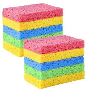 Sponge Kitchen Natural Cellulose Sponges 10 Pack Compressed Sponges for Cleaning Reusable Dish Sponge Kitchen Non-Scratch DIY Sponge Kitchen Natural Cellulose Sponges 10 Pack Compressed Sponges for Cleaning Reusable Dish Sponge Kitchen Non-Scratch DIY