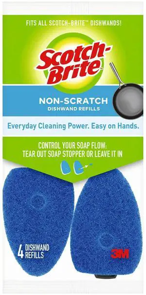 Non-Scratch Dishwand Refills, 4 Refills Non-Scratch Dishwand Refills, 4 Refills