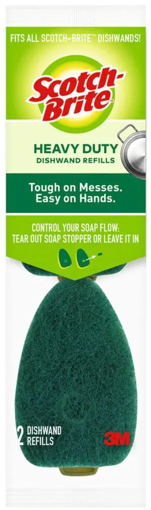 Heavy Duty Dishwand Refills, Fits All Scotch-Brite Dishwands, Keep Your Hands Out of Dirty Water, 14 Refills Heavy Duty Dishwand Refills, Fits All Scotch-Brite Dishwands, Keep Your Hands Out of Dirty Water, 14 Refills