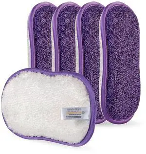 Kitchen Dish Sponge Scrubber Non Scratch, Dishcloth No Odor Reusable Washable Multipurpose Scrub Pads Sponges Heavy Duty for Dawn Dish Soap Cleaning of Sink Pans Kitchen Dish Sponge Scrubber Non Scratch, Dishcloth No Odor Reusable Washable Multipurpose Scrub Pads Sponges Heavy Duty for Dawn Dish Soap Cleaning of Sink Pans