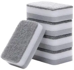 10 Pieces Dishwashing Sponge Kitchen Dishwashing Sponge Non Scratch Scouring Pad Non-Scratch Scouring Pad Non Scratch Sponge Double-Sided Cleaning Sponge Non-Scratch Scrub Sponge, Grey 10 Pieces Dishwashing Sponge Kitchen Dishwashing Sponge Non Scratch Scouring Pad Non-Scratch Scouring Pad Non Scratch Sponge Double-Sided Cleaning Sponge Non-Scratch Scrub Sponge, Grey