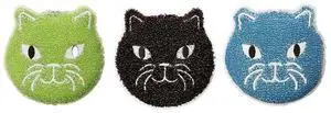 Reusable Cat Scrub Sponge Cleaning Supplies for Kitchen, Home Essentials Fun Gifts for Kids & Adults Set of 3 Reusable Cat Scrub Sponge Cleaning Supplies for Kitchen, Home Essentials Fun Gifts for Kids & Adults Set of 3