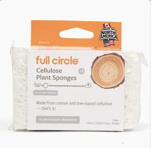100% Plant-Based Cellulose Sponges Pack of 3 Plastic-Free, Natural Sponge, No Microplastics, Safe for Nonstick Cookware 100% Plant-Based Cellulose Sponges Pack of 3 Plastic-Free, Natural Sponge, No Microplastics, Safe for Nonstick Cookware