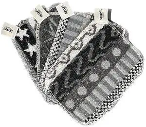 Scrub, 4-Pack Reusable, Non-Scratching Dish Scrubber for Kitchen and Household Cleaning, Planet-Friendly, Dishwasher Safe Soft Scrub, Monochromatic Colors Scrub, 4-Pack Reusable, Non-Scratching Dish Scrubber for Kitchen and Household Cleaning, Planet-Friendly, Dishwasher Safe Soft Scrub, Monochromatic Colors