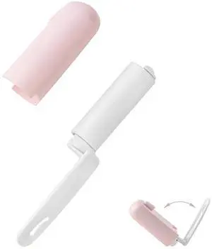 Mini Lint Roller Travel Size Cute Folding Lint Remover for Pet Hair Small Sticky Roller with Cover for Purse On the Go Lint Roller (Pink) Mini Lint Roller Travel Size Cute Folding Lint Remover for Pet Hair Small Sticky Roller with Cover for Purse On the Go Lint Roller (Pink)